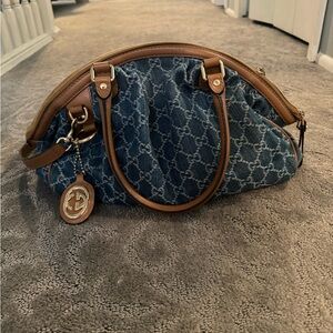 Gucci Denim Medium Sukey Tote Shoulder/crossbody bag